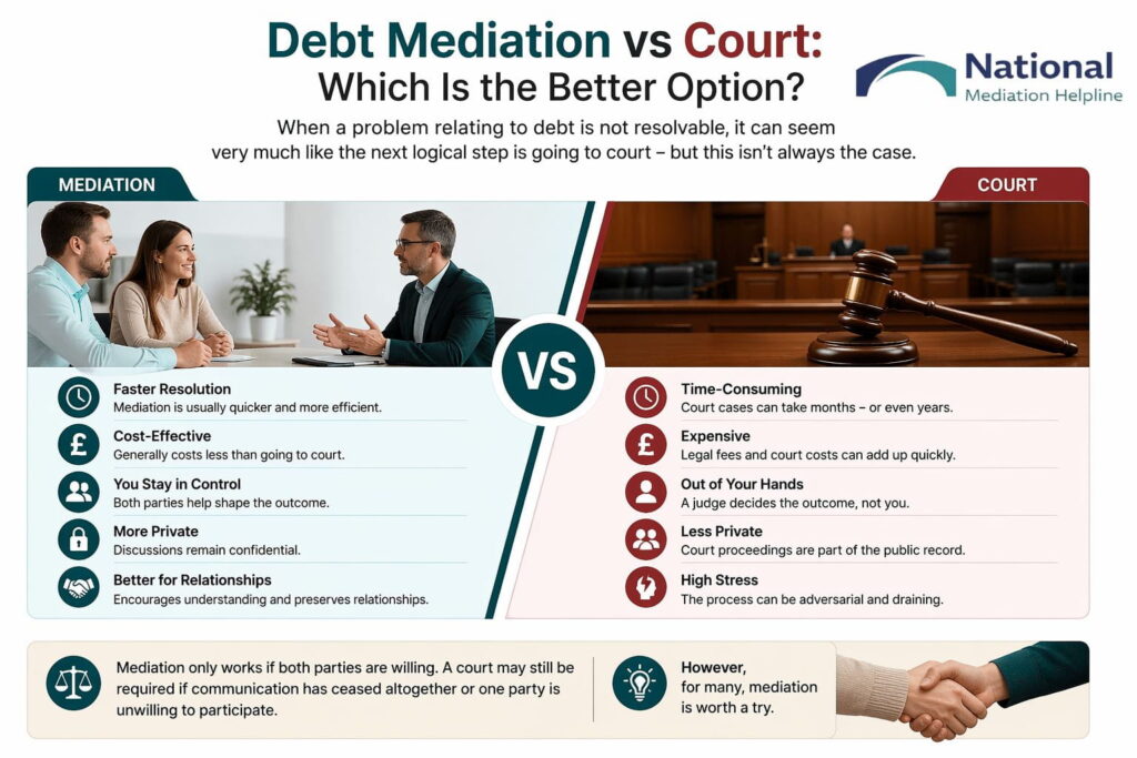 Debt Mediation vs Court: Which Is the Better Option Cambridgeshire