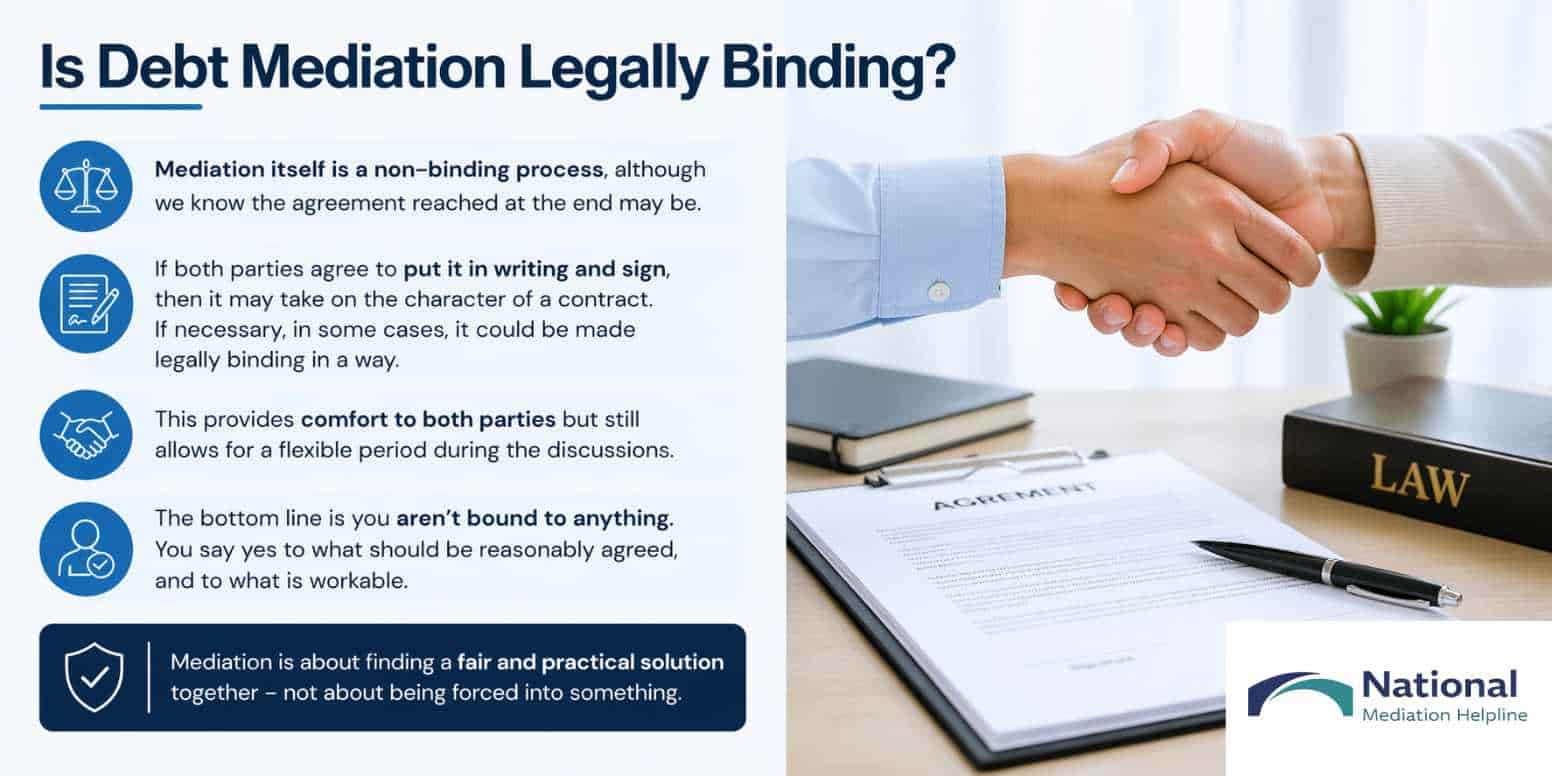 Is Debt Mediation Legally Binding Cambridgeshire