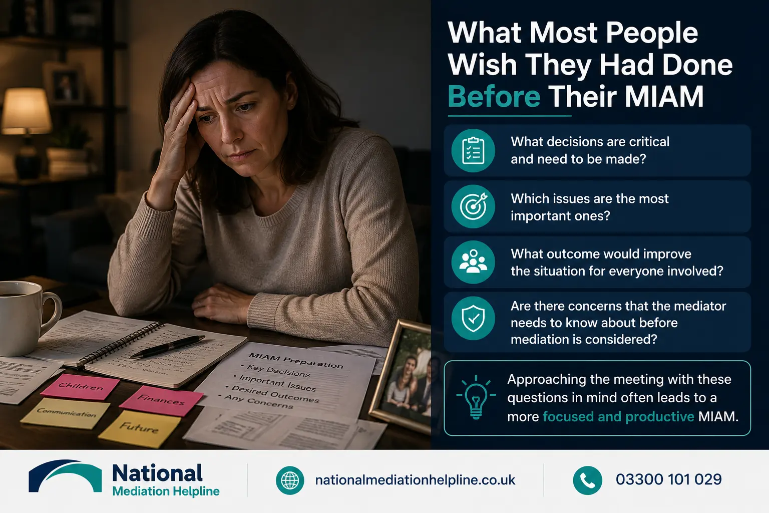 How to prepare for a miam in Cambridgeshire What most people miss what should they have done before miam