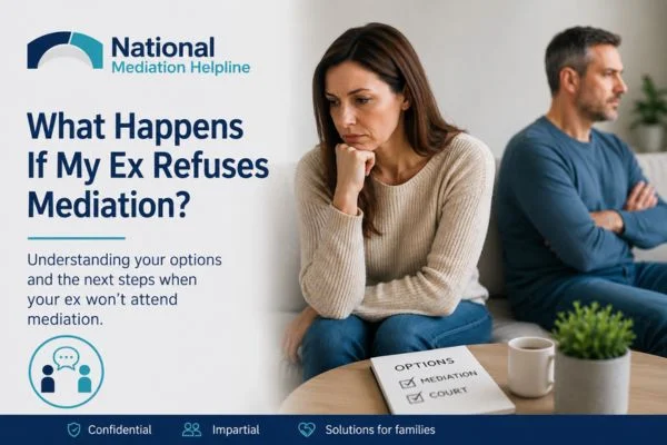 what if my ex refuses mediation Cambridgeshire?